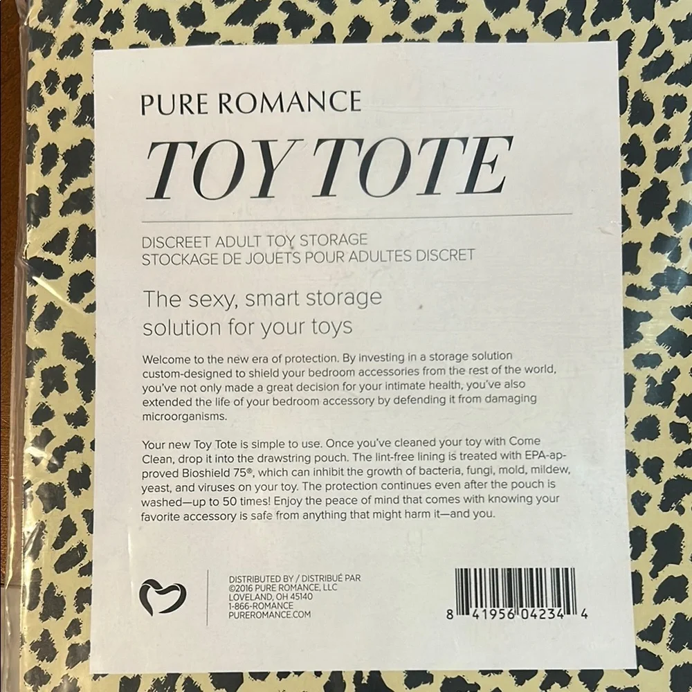 Pure Romance Hot Pink Toy Tote